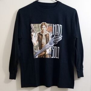 NWOT Boys' Star Wars Han Solo Long Sleeve Shirt